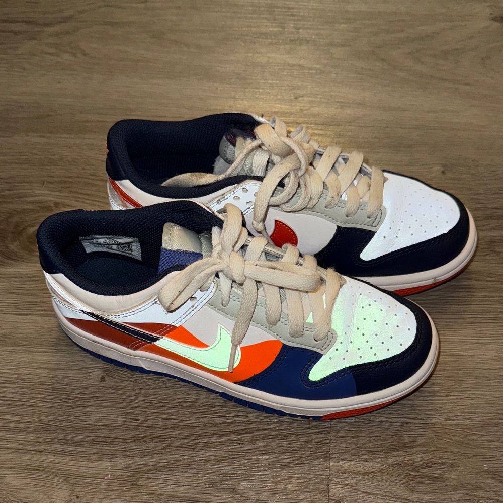 Nike Orange and Blue Athletic Shoes